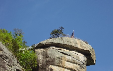 Chimney Rock Park i North Carolina